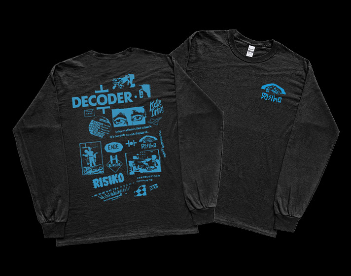 Merchandise Design Illustration — RISIKO Magazine Decoder Film, Christiane F, William S Burroughs